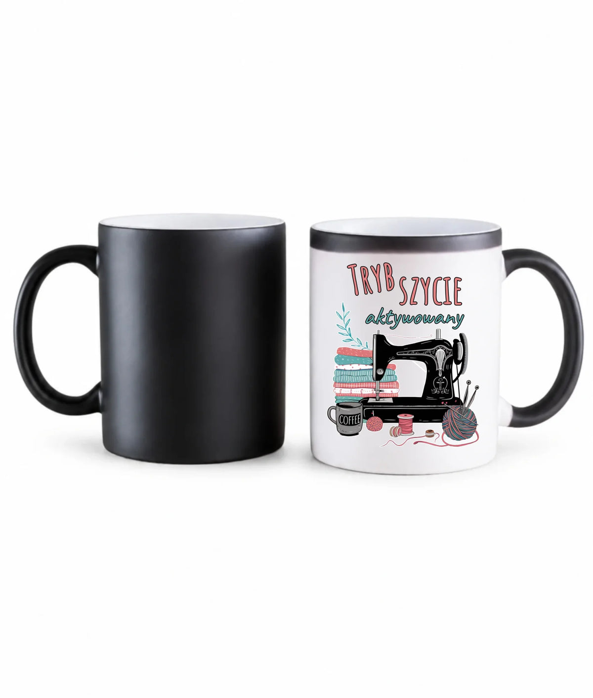 Kubek magiczny szyciowy dla krawcowej - Tryb szycie aktywowany HS06