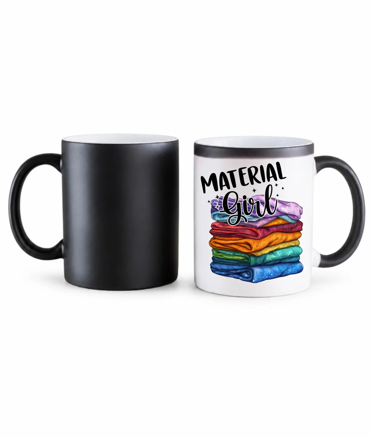 Kubek magiczny szyciowy - prezent dla krawcowej - Material Girl HS02