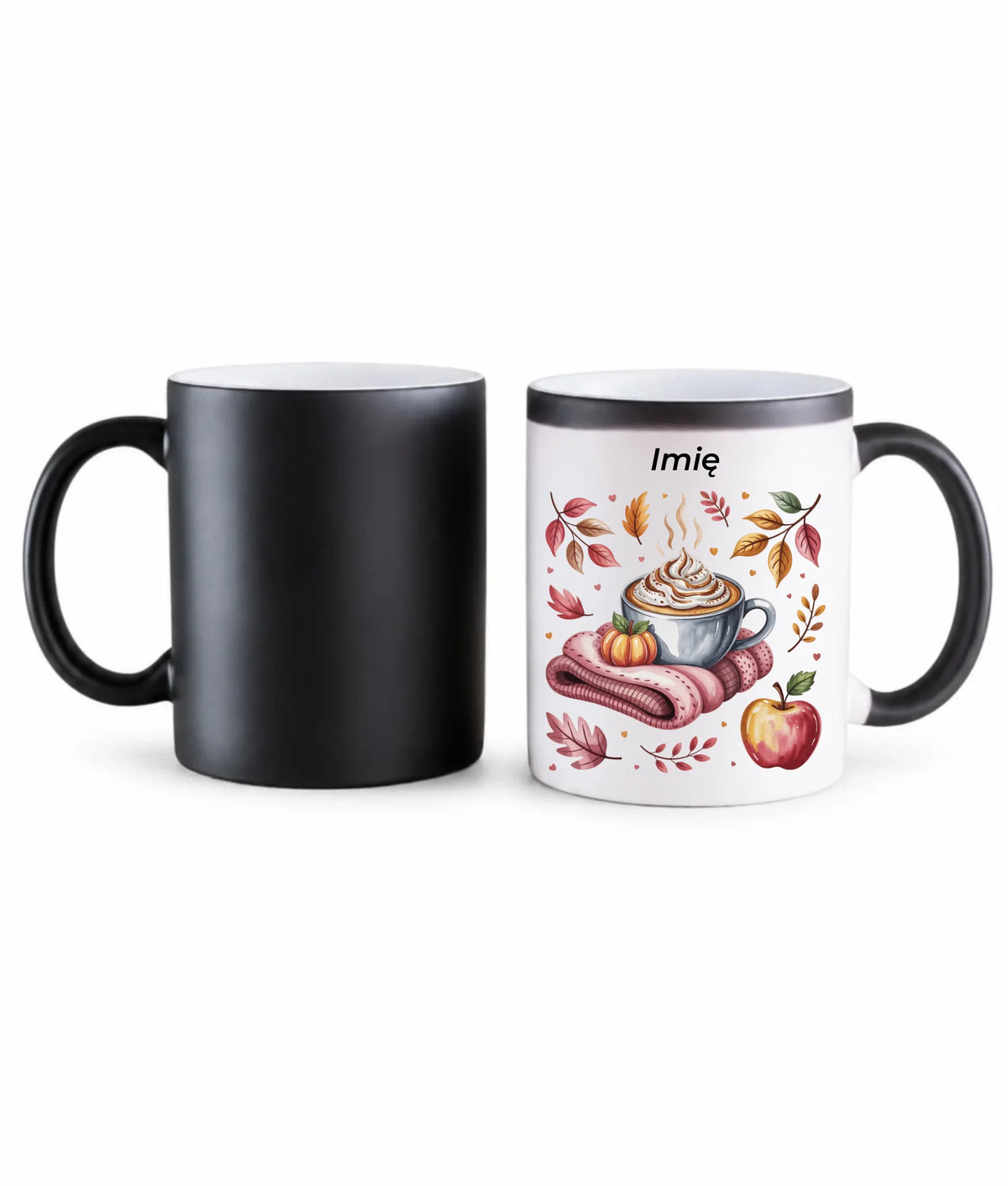 Kubek magiczny jesienny - Przytulna jesień - personalizowany JS29