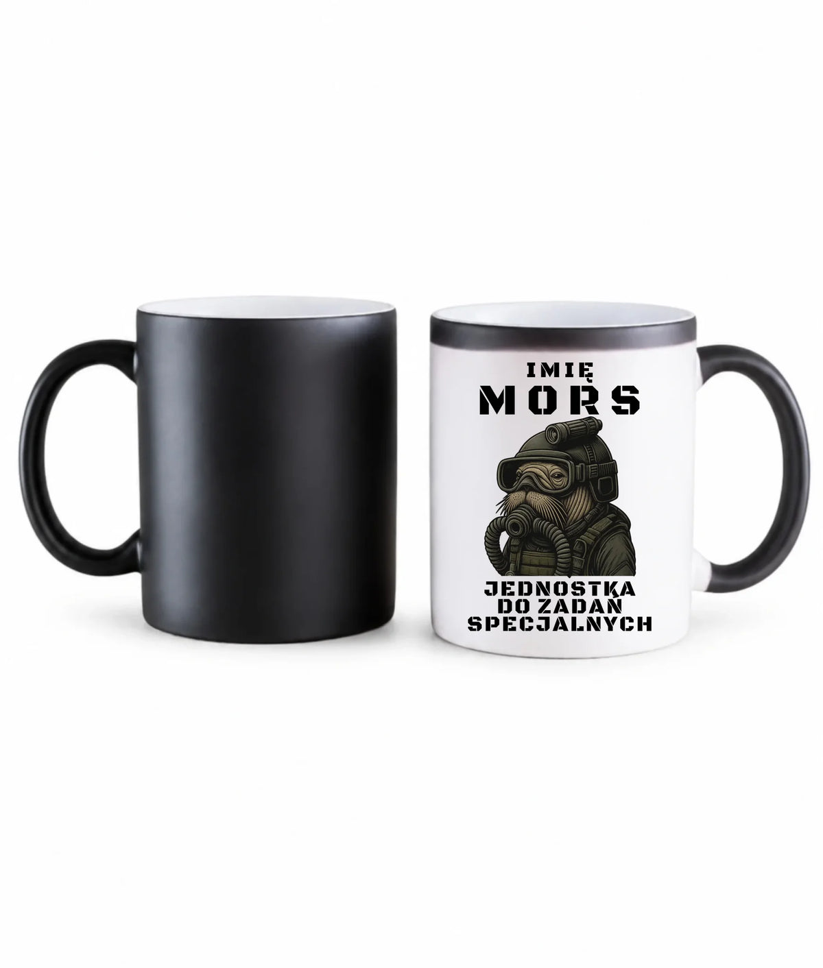 Kubek magiczny - prezent dla morsa - Mors do zadań specjalnych - personalizowany HM07