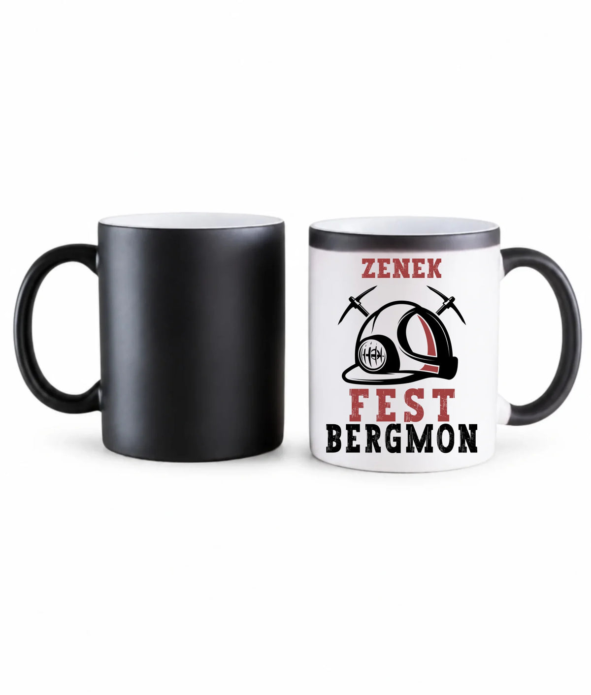 Kubek magiczny z imieniem dla górnika - Fest Bergmon