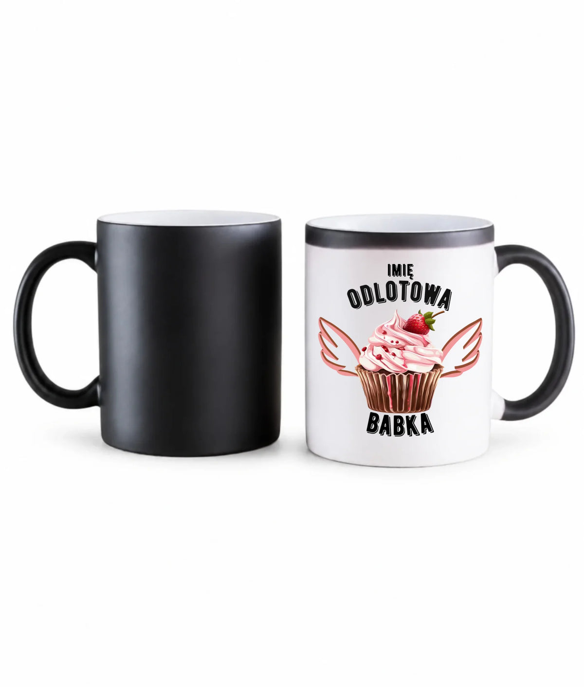 Kubek magiczny - Odlotowa babka - personalizowany DZ06