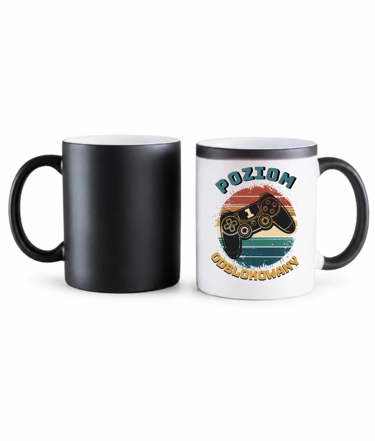 Kubek magiczny - Poziom odblokowany - gamer do szkoły - personalizowany SZ01