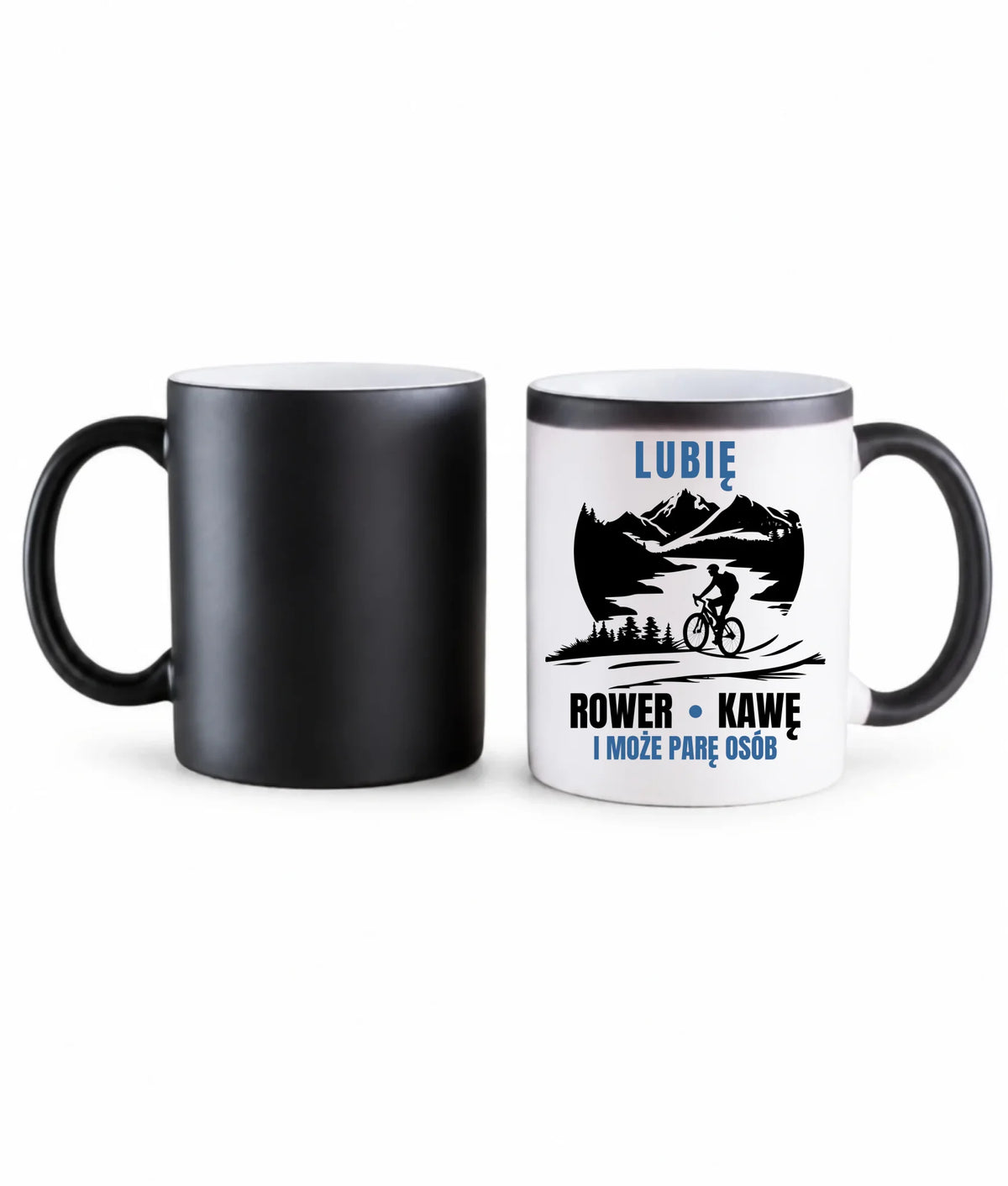 Kubek magiczny dla rowerzysty - Lubię rower kawę i może parę osób HR05