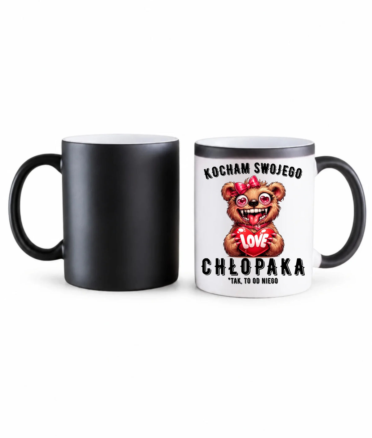 Kubek magiczny dla dziewczyny - Kocham swojego chłopaka W89