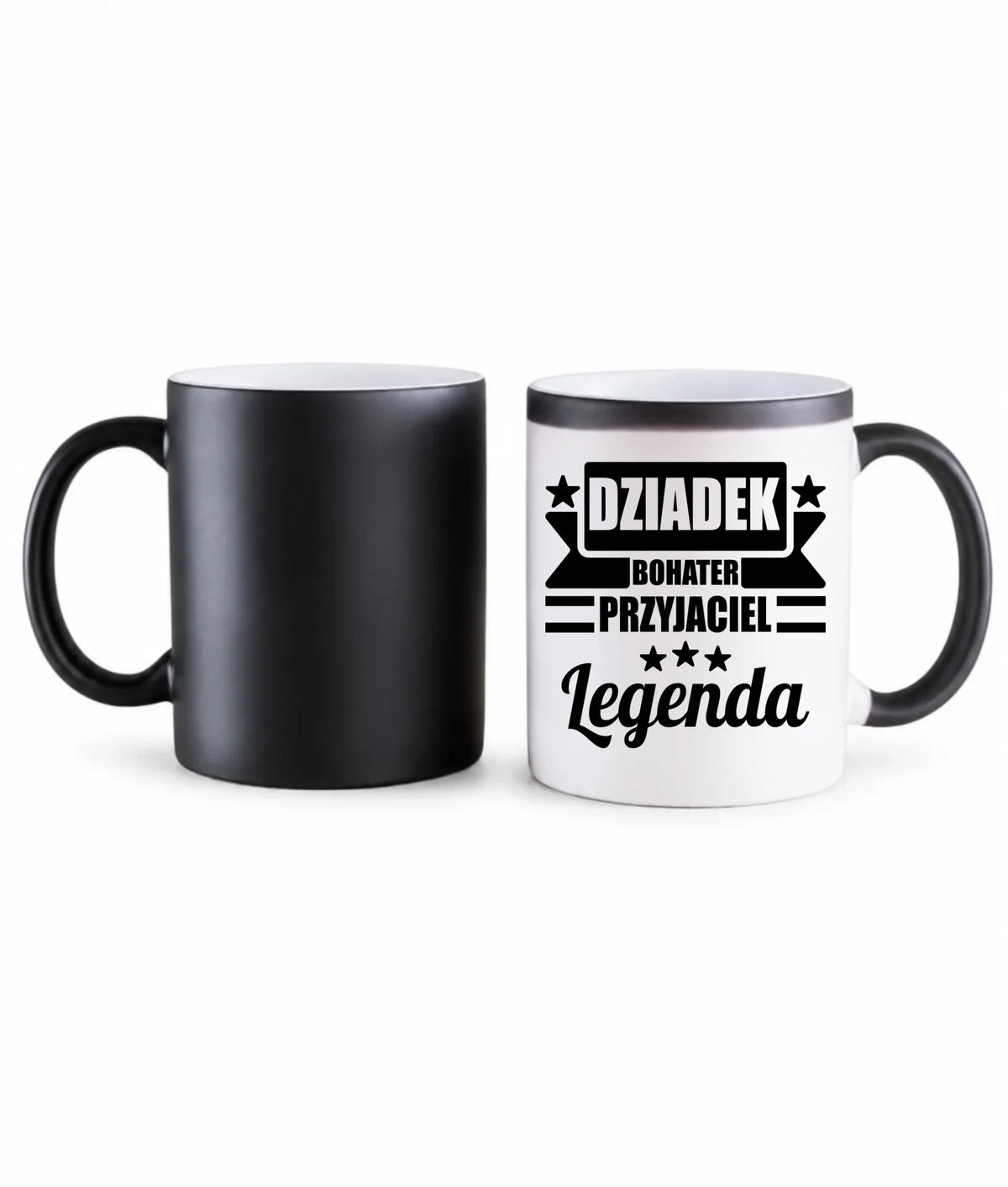 Kubek magiczny dla dziadka - Bohater przyjaciel legenda D20