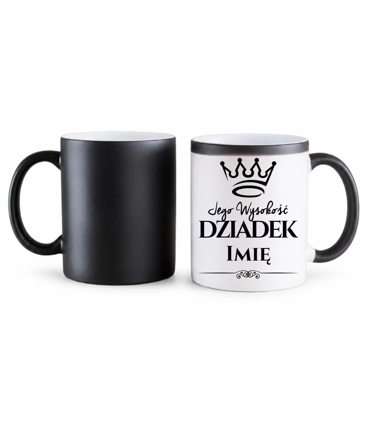 Kubek magiczny dla dziadka - Jego Wysokość dziadek - personalizowany D11