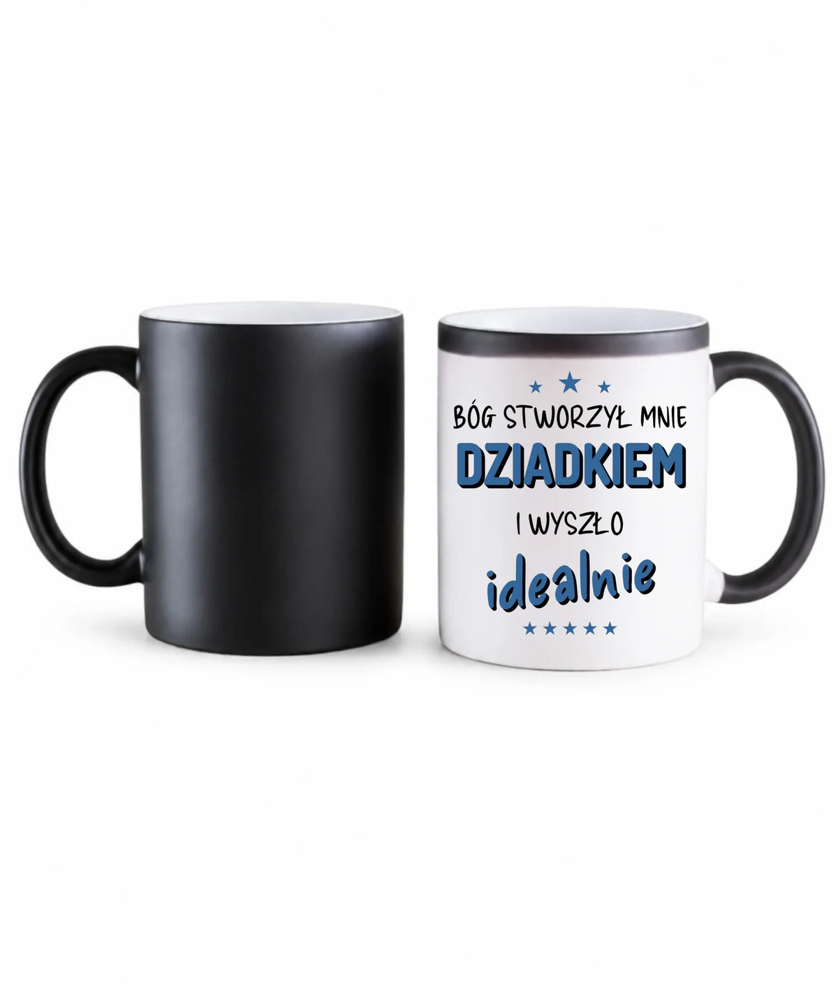 Kubek magiczny dla dziadka - Bóg stworzył mnie dziadkiem i wyszło idealnie D08