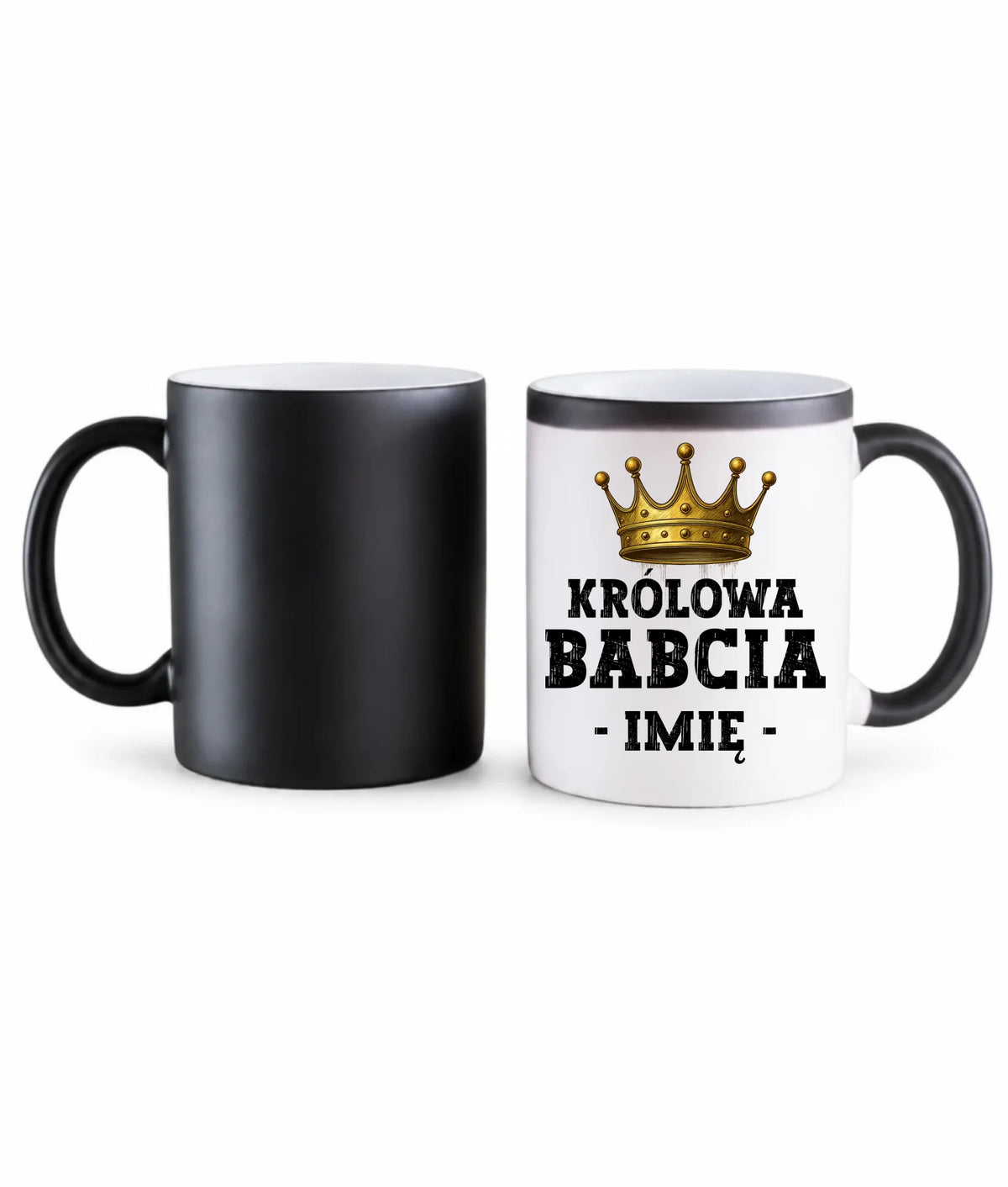 Kubek magiczny dla babci - Królowa Babcia - personalizowany B17