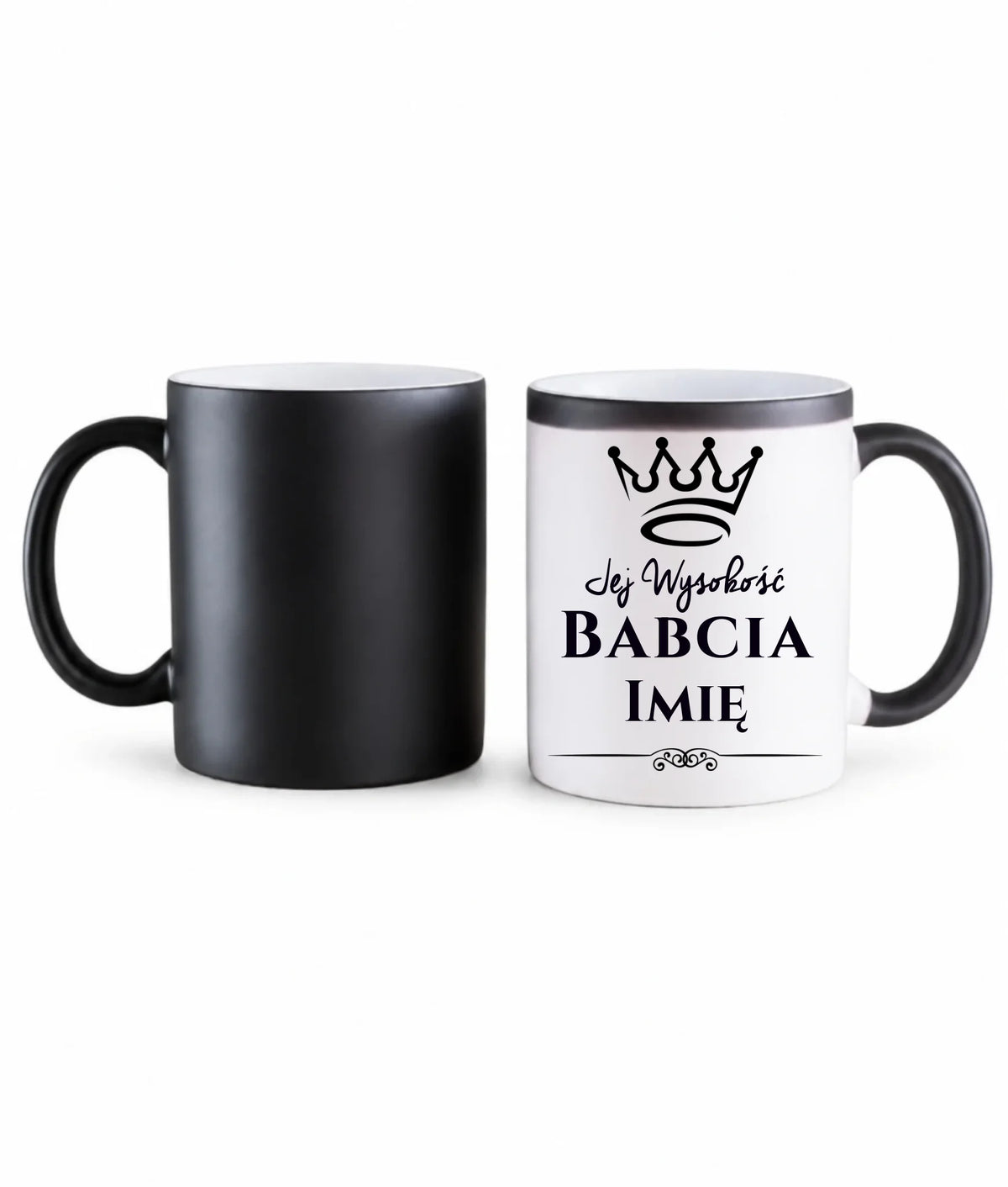 Kubek magiczny dla babci - Jej Wysokość Babcia - personalizowany B11