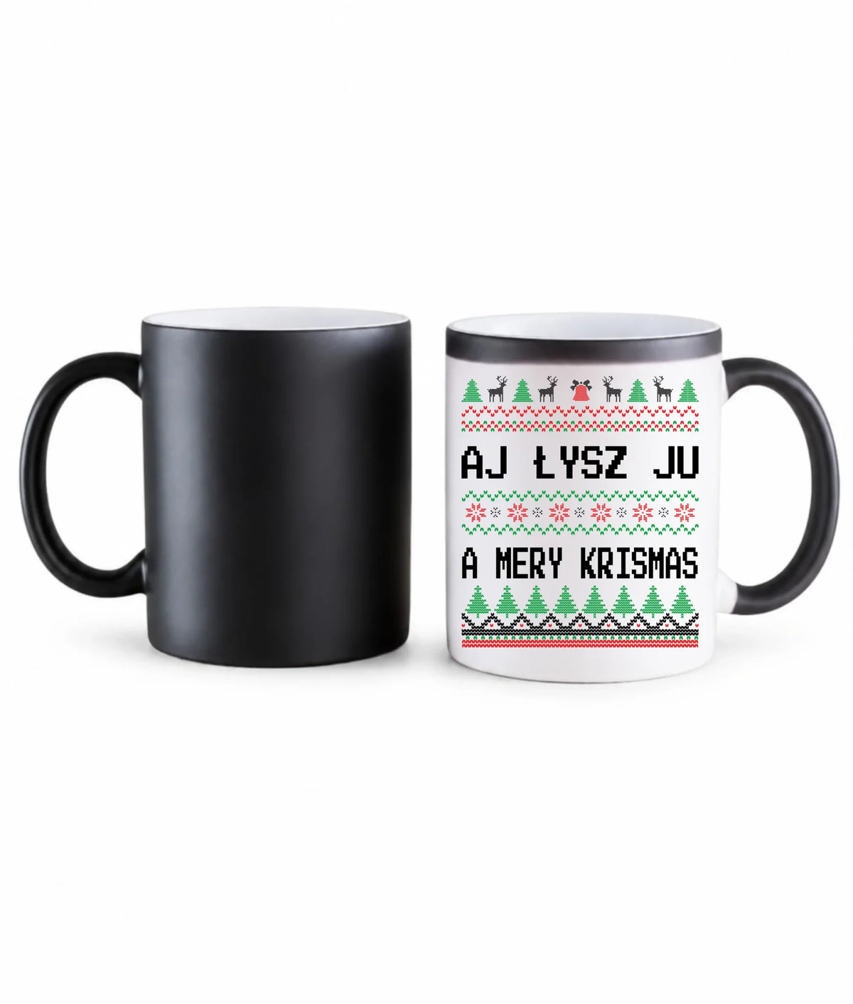 Kubek magiczny świąteczny - Aj łysz ju a mery krismas BN12