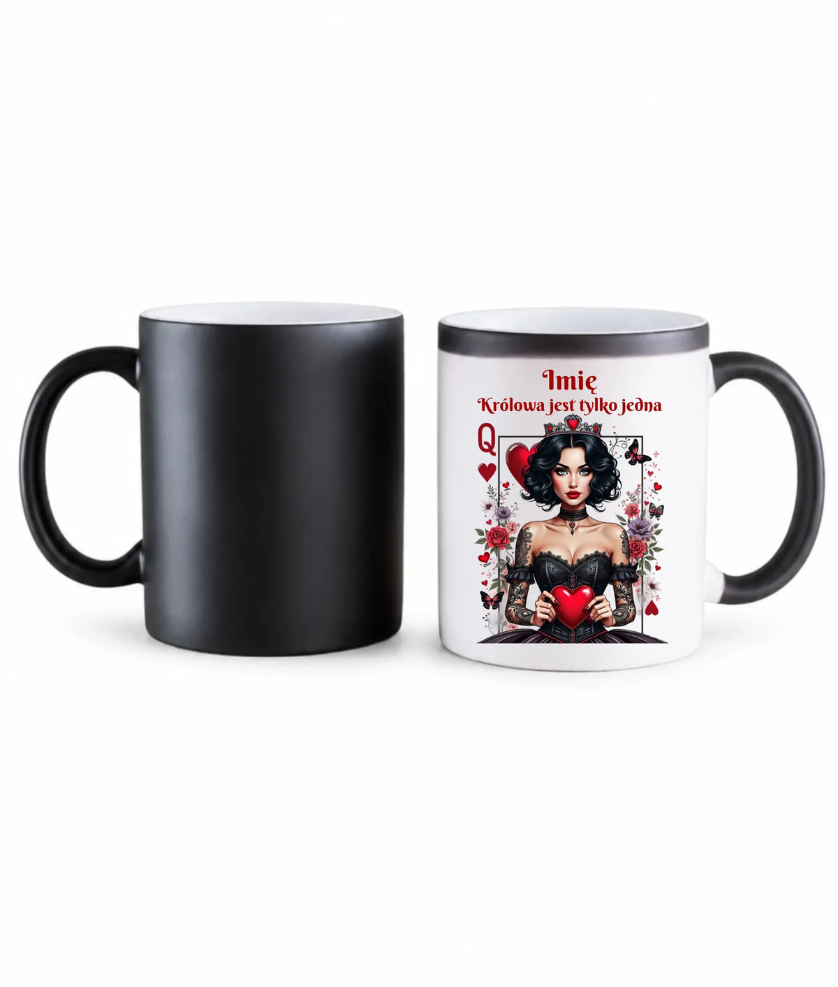 Kubek magiczny dla niej - Królowa jest tylko jedna - personalizowany W46