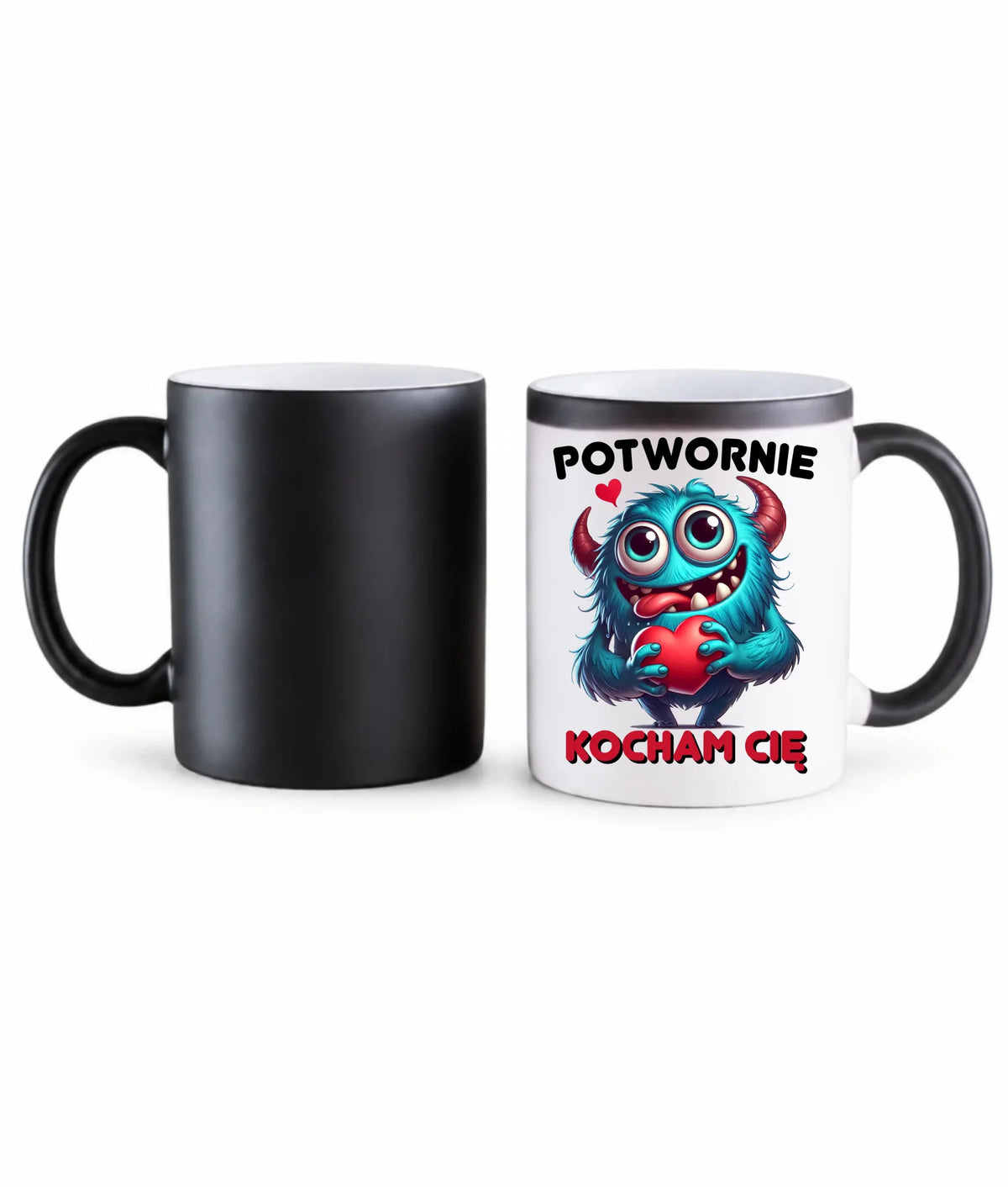 Kubek magiczny dla par - Potwornie Kocham Cię W45