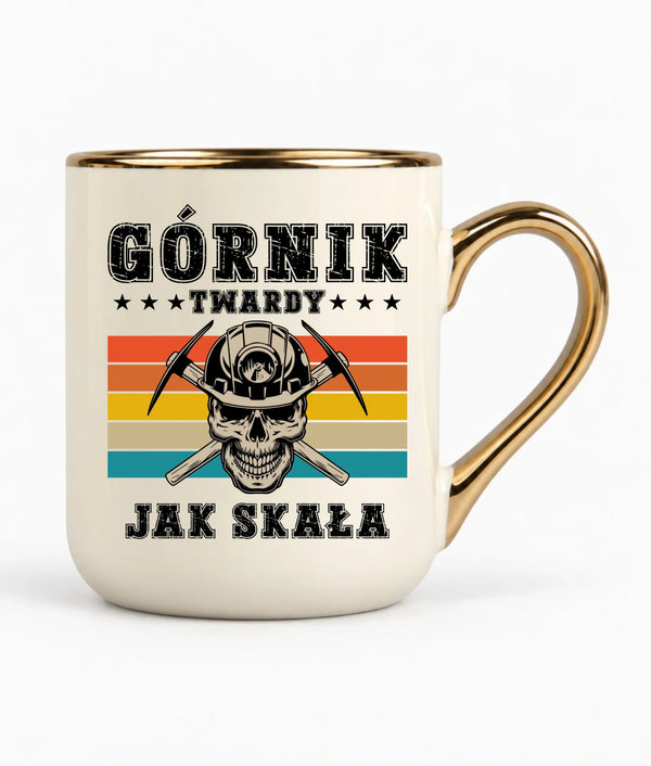 Kubek elegant dla górnika - Twardy jak skała