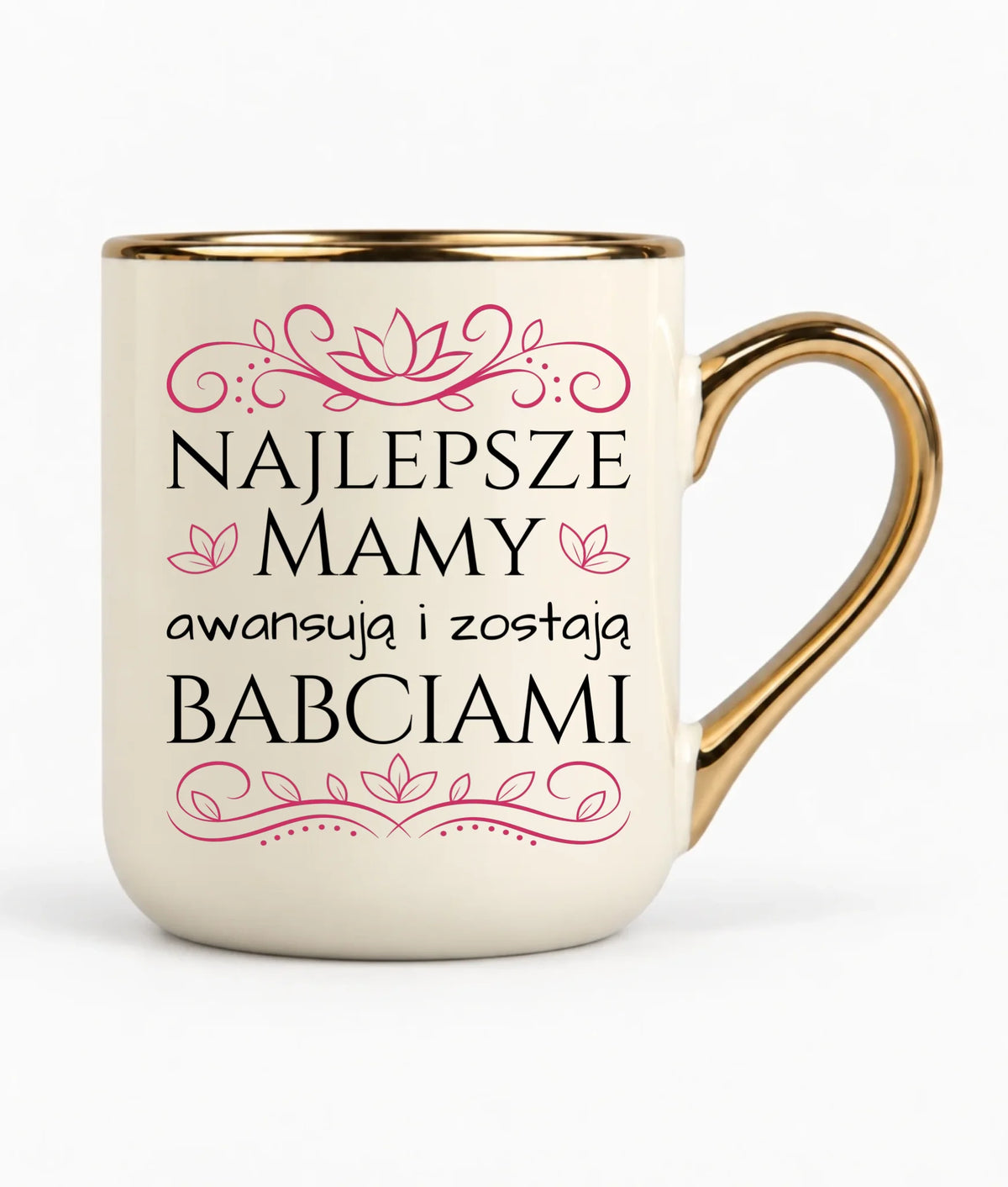 Kubek elegant dla mamy - przyszłej babci - Najlepsze mamy awansują i zostają babciami DM26