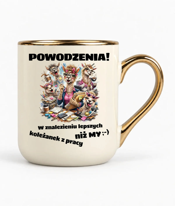 Kubek elegant na odejście z pracy - Powodzenia w znalezieniu lepszych koleżanek