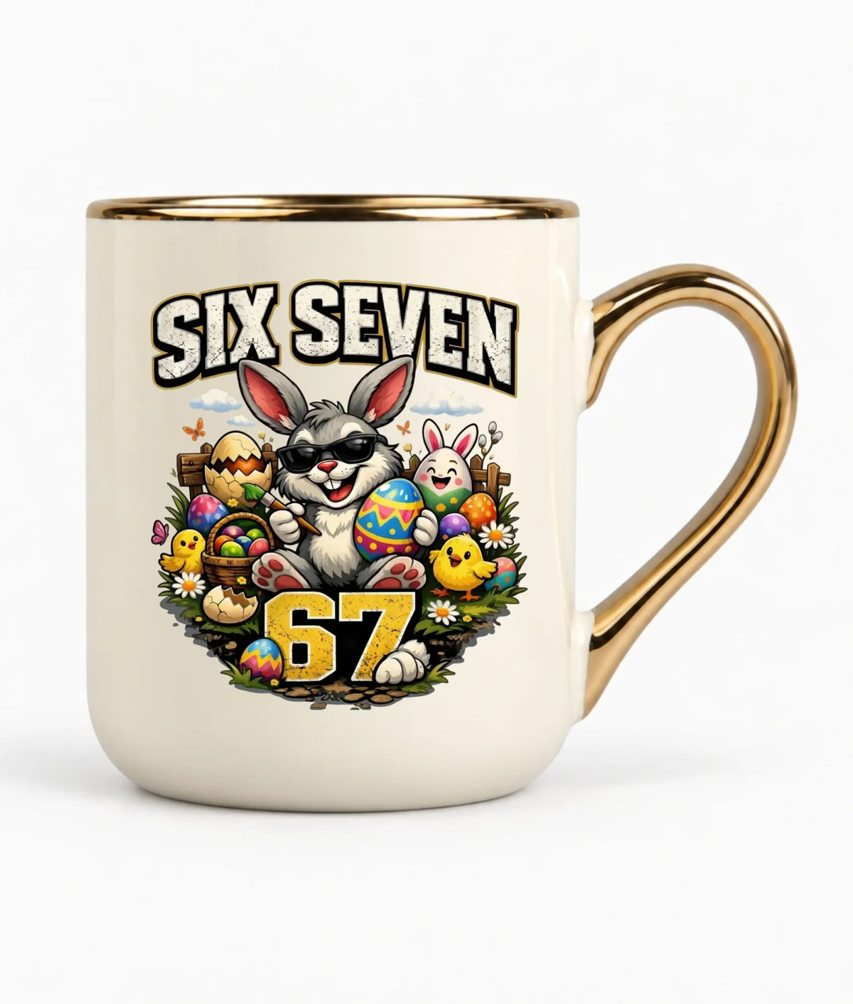 Kubek elegant wielkanocny - Zając Six Seven 67 WN10