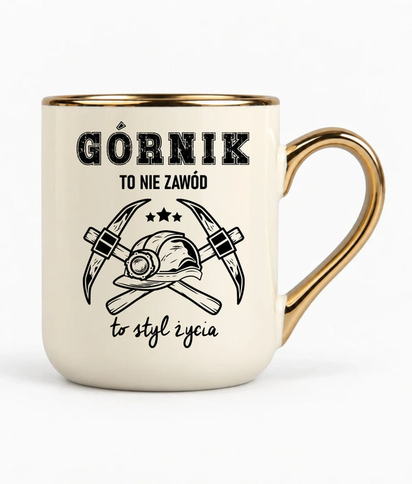 Kubek elegant dla górnika - Górnik to nie zawód, to styl życia