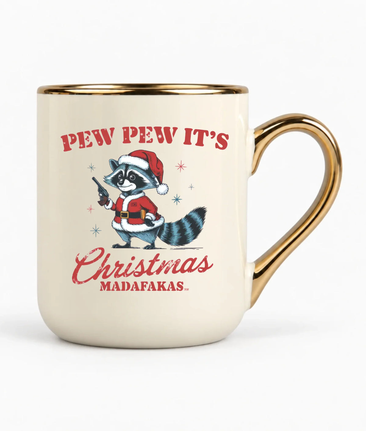 Kubek elegant świąteczny - Pew pew it's Christmas BN60