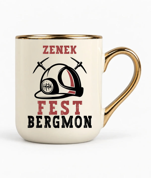 Kubek elegant z imieniem dla górnika - Fest Bergmon