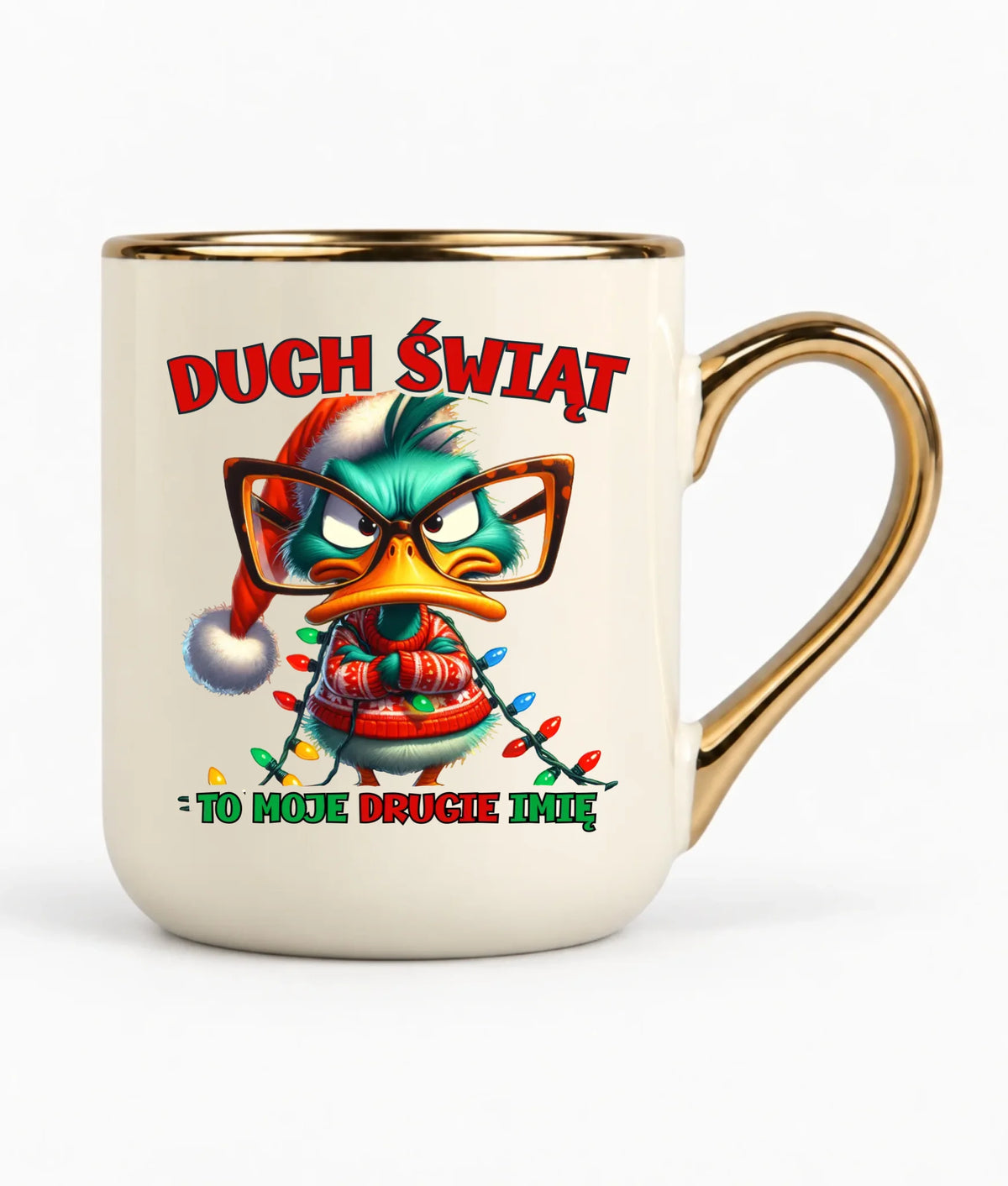 Kubek elegant świąteczny - Duch Świąt to moje drugie imię BN76