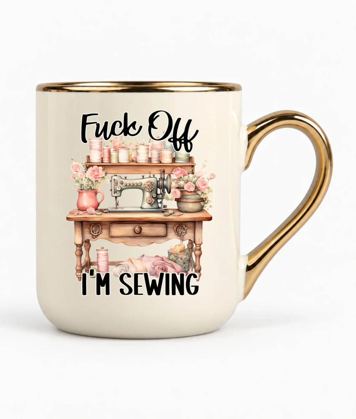 Kubek elegant szyciowy dla krawcowej - Fck off im sewing HS16