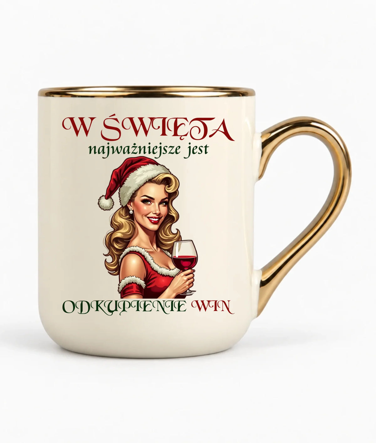 Kubek elegant świąteczny - Odkupienie win BN04
