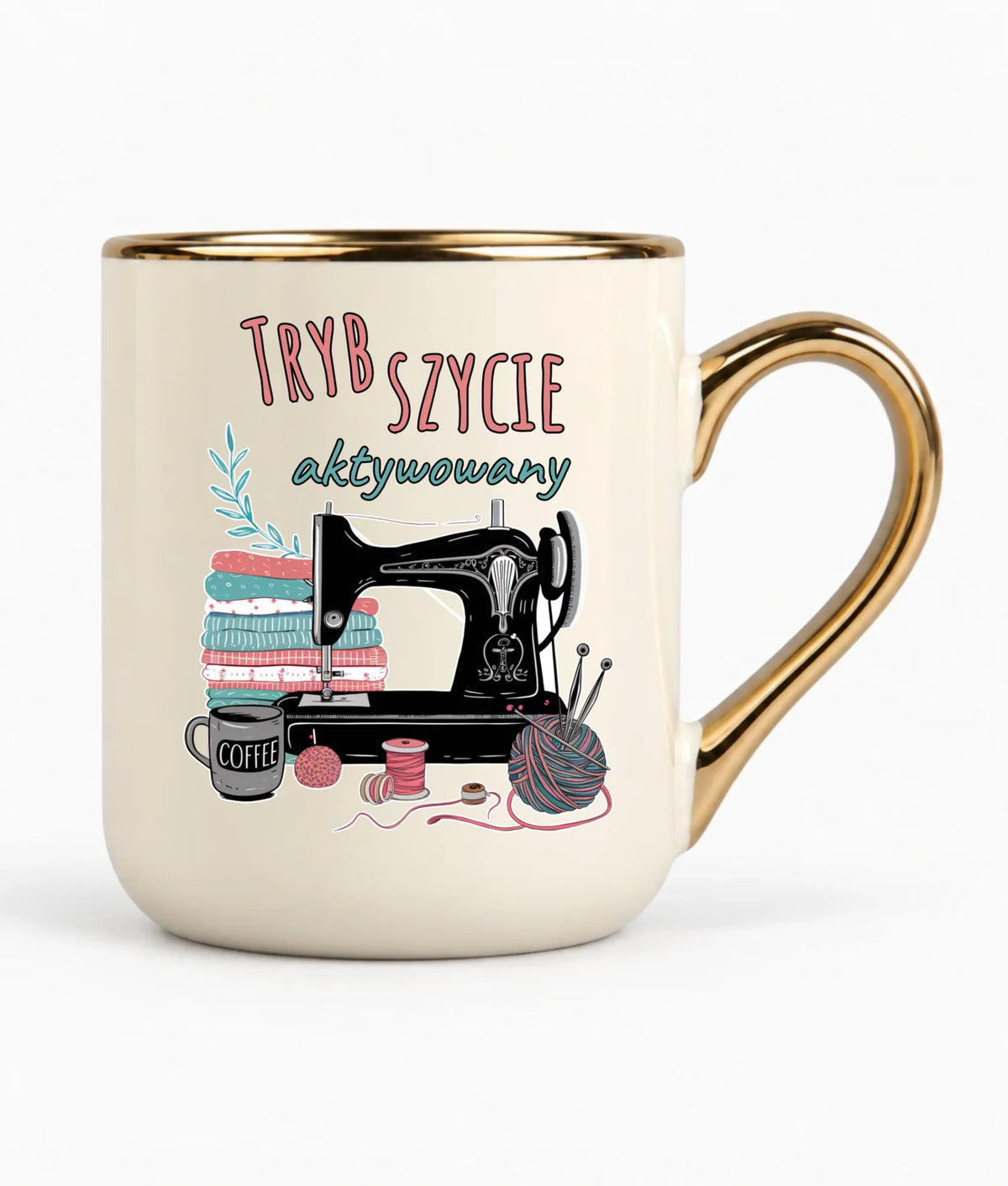 Kubek elegant szyciowy dla krawcowej - Tryb szycie aktywowany HS06