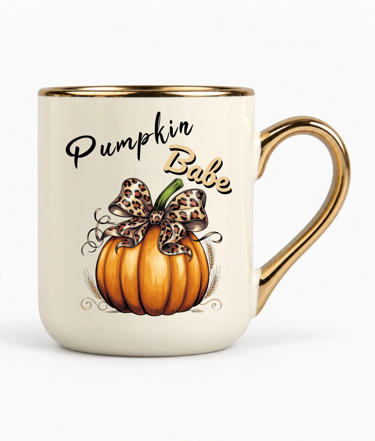 Kubek elegant jesienny - Pumpkin Babe - dla miłośniczki dyni JS33