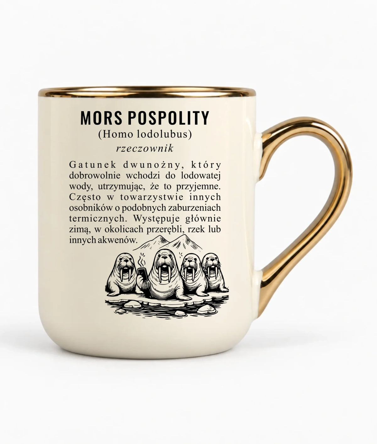 Kubek elegant - prezent dla morsa - Mors pospolity [Homo lodolubus] HM12