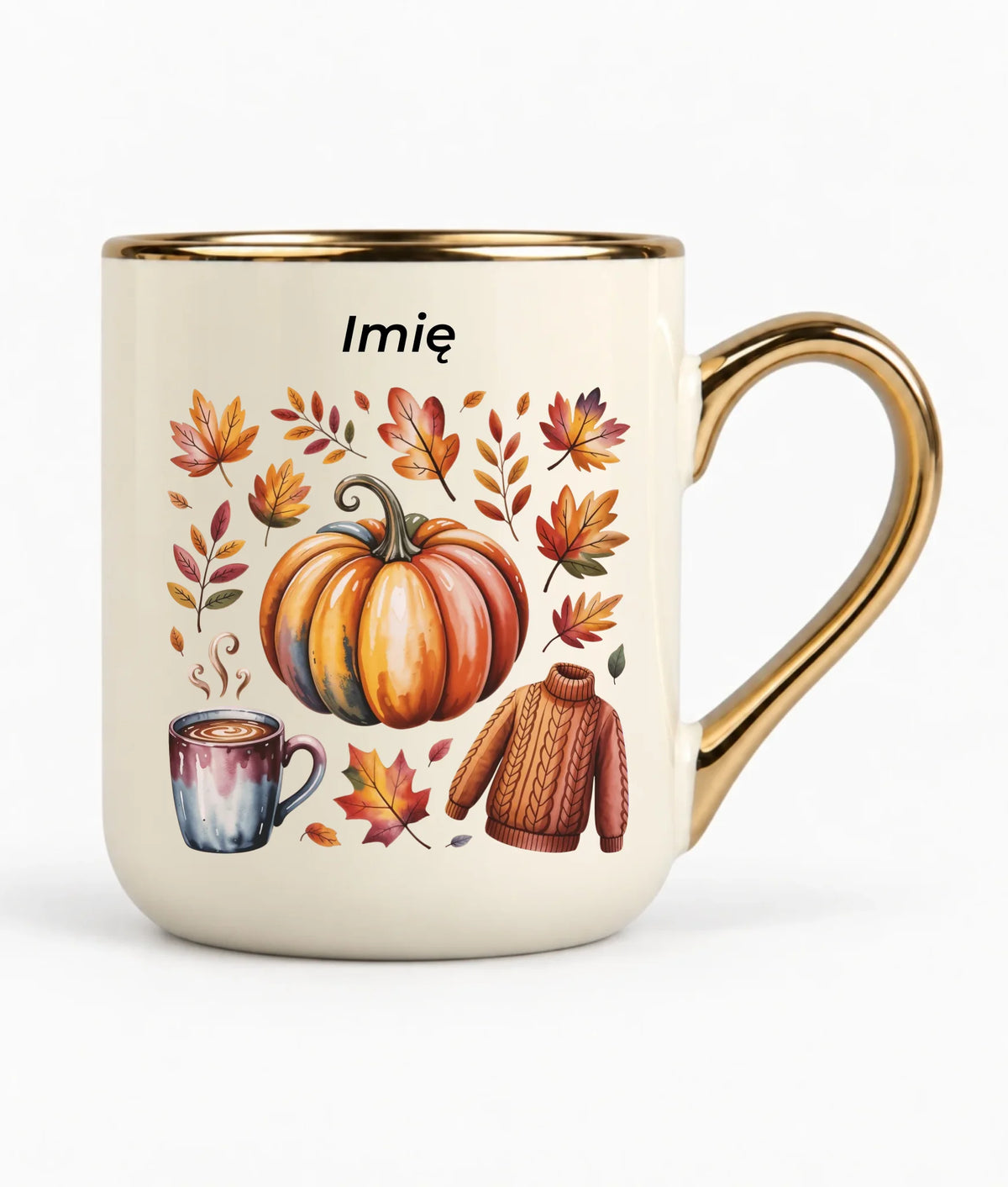 Kubek elegant jesienny - Złota jesień - personalizowany JS30