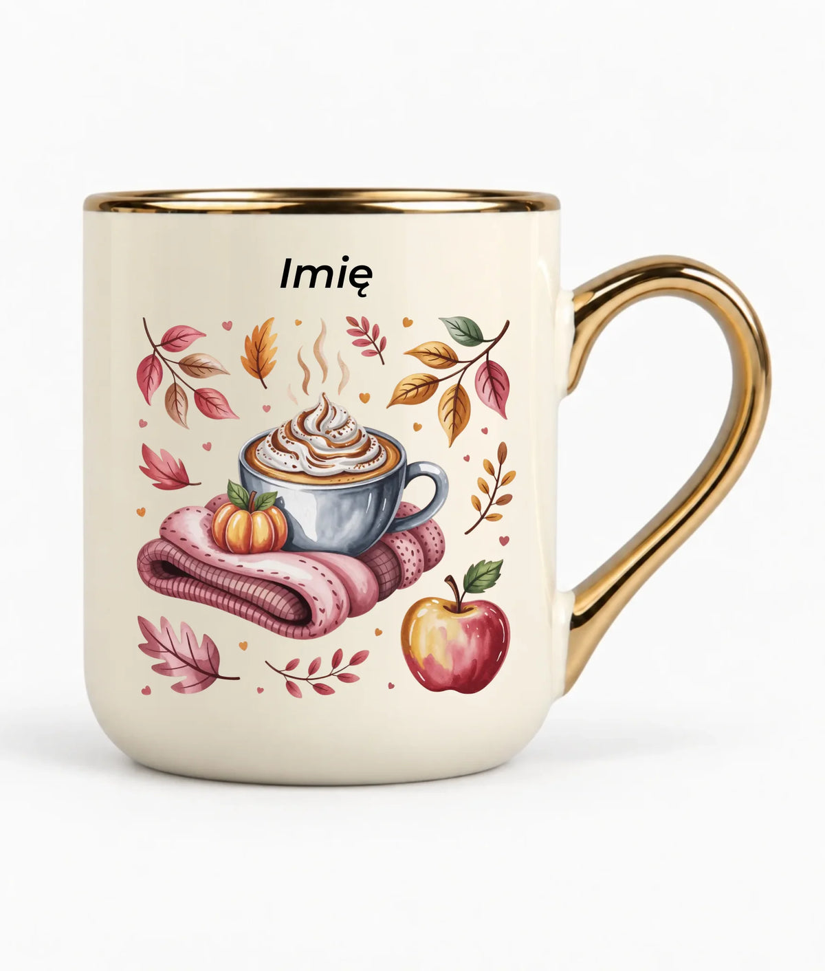 Kubek elegant jesienny - Przytulna jesień - personalizowany JS29