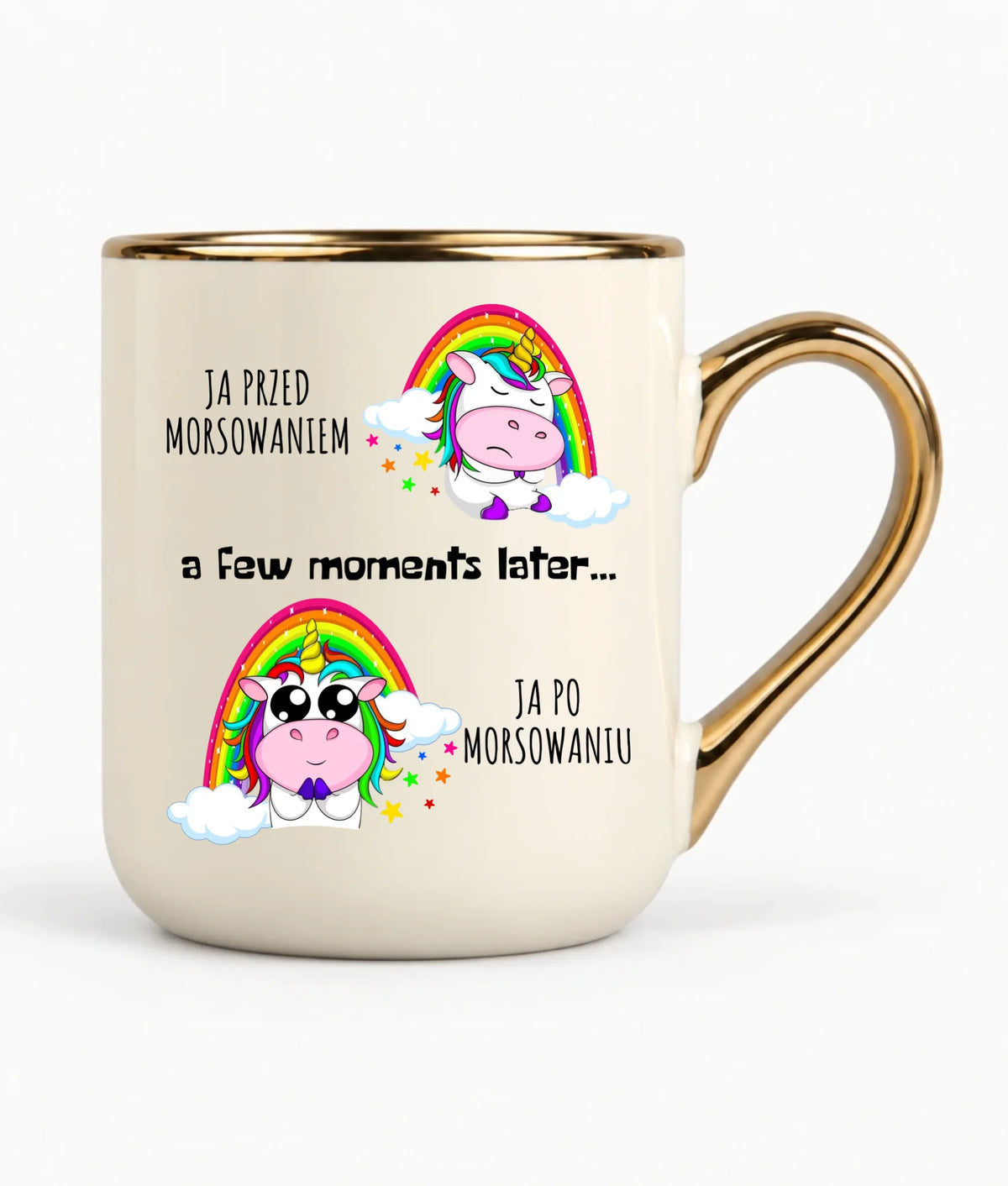 Kubek elegant - prezent dla morsa - Jednorożec - Ja po morsowaniu HM11