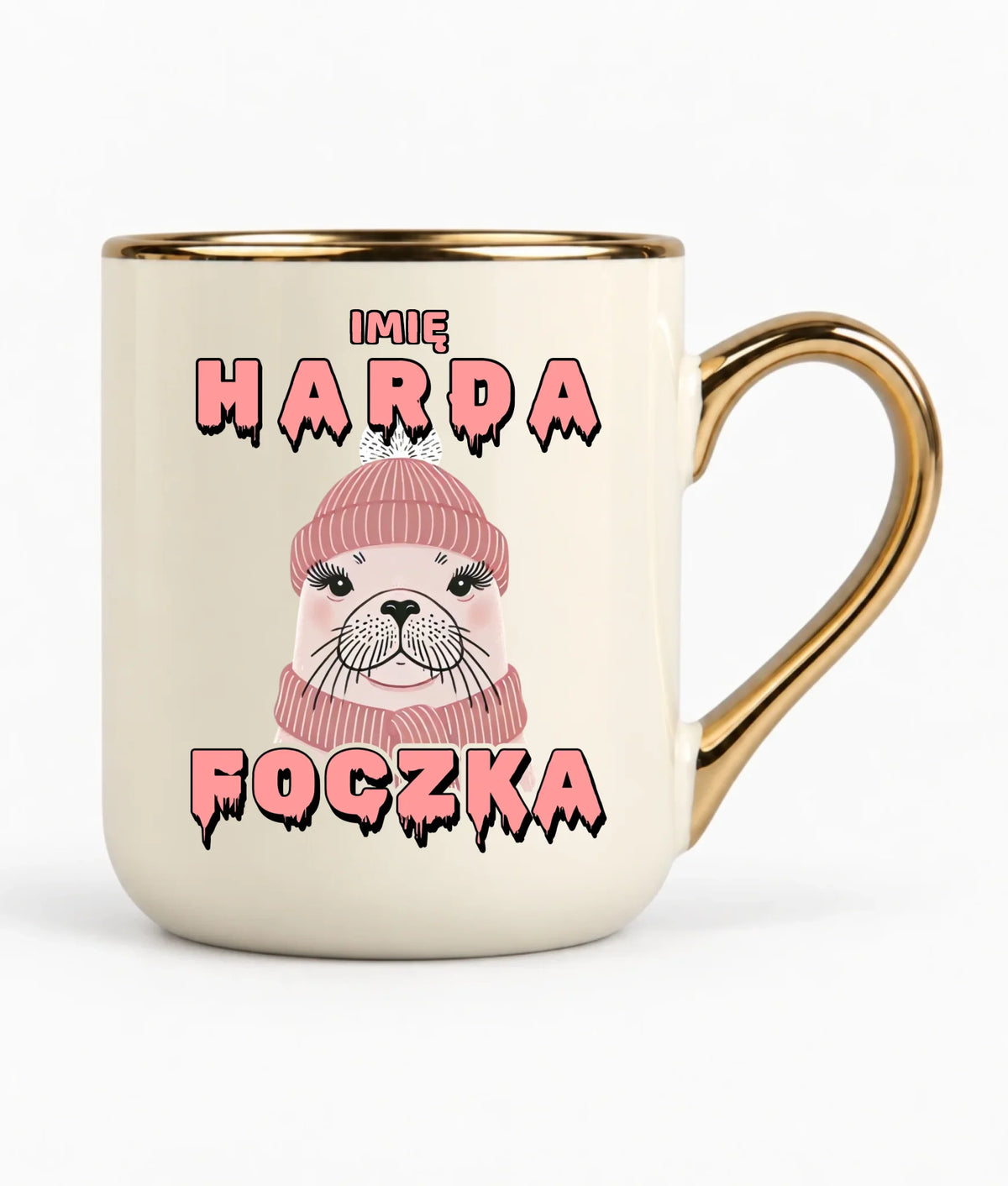 Kubek elegant - prezent dla morsa - Harda foczka - personalizowany HM05