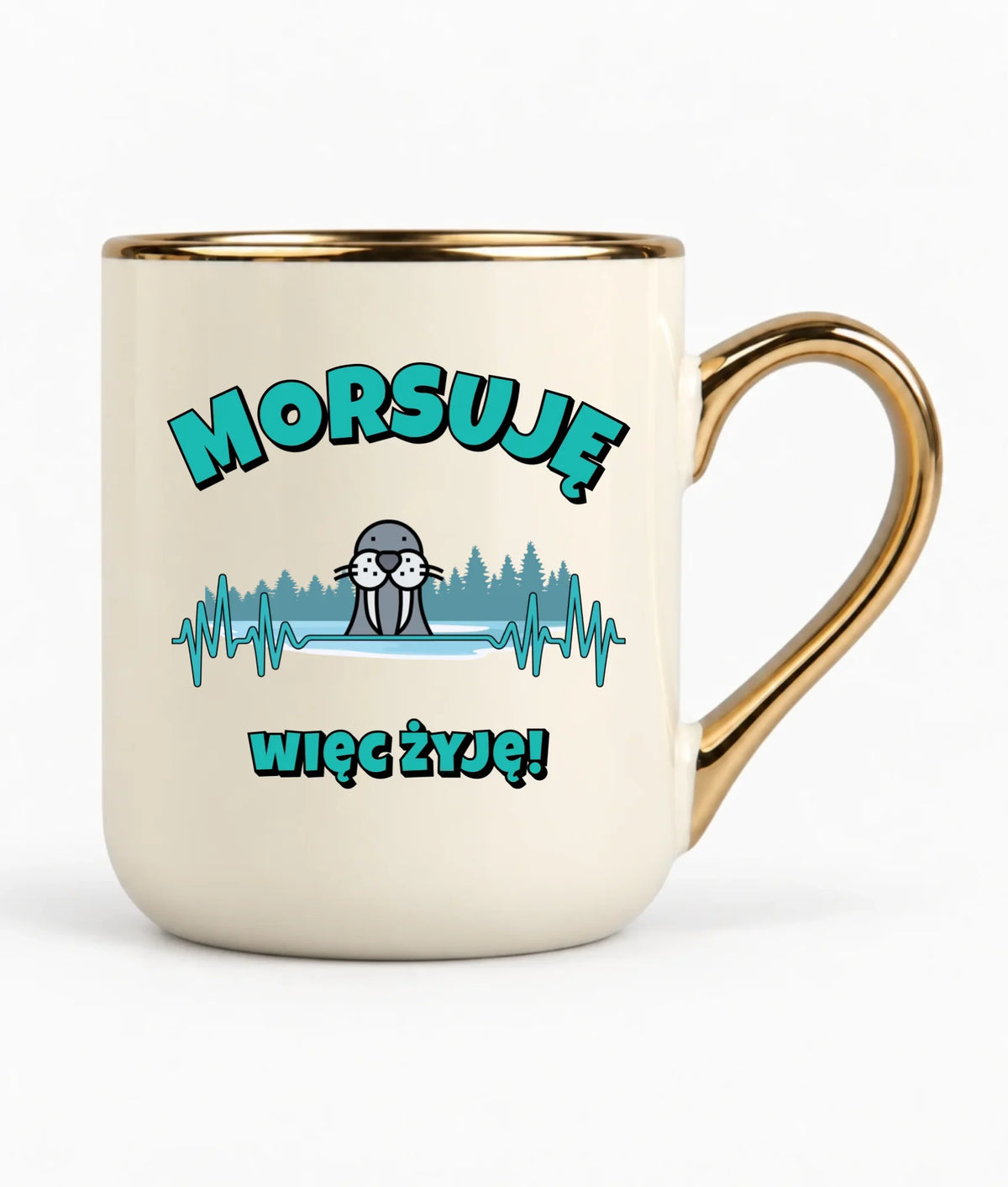 Kubek elegant - prezent dla morsa - Morsuję więc żyję - Mors HM02