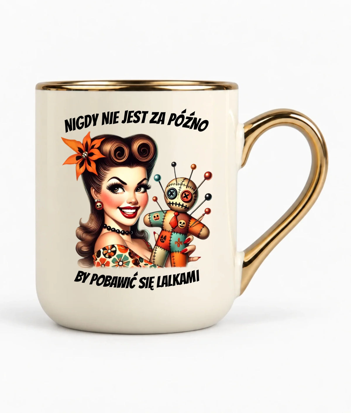 Kubek elegant dla niej - Laleczka Voodoo retro DZ21