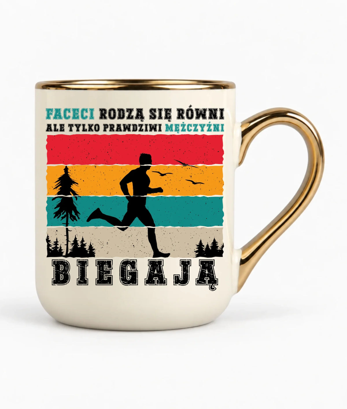 Kubek elegant dla biegacza - Prawdziwi mężczyźni biegają HB02