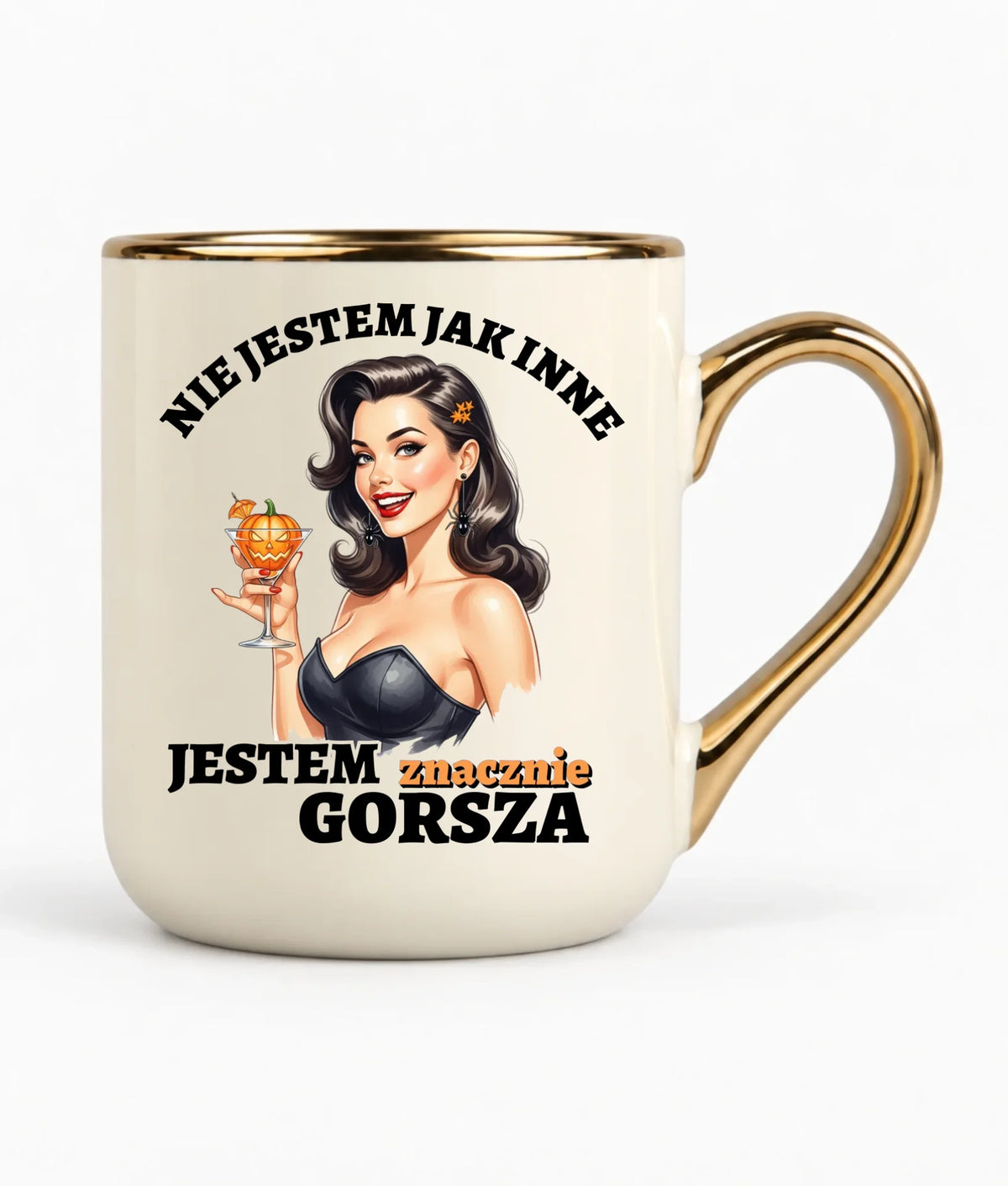 Kubek elegant halloweenowy - Nie jestem jak inne HL24