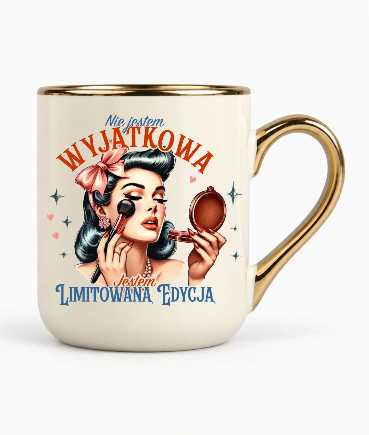 Kubek elegant – Nie jestem wyjątkowa, jestem limitowaną edycją - retro DZ10