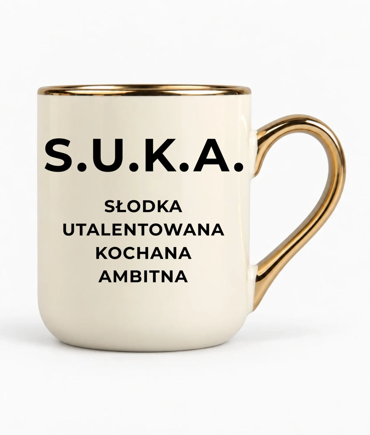 Kubek elegant - S.U.K.A. - śmieszny prezent dla niej - bez cenzury DZ16