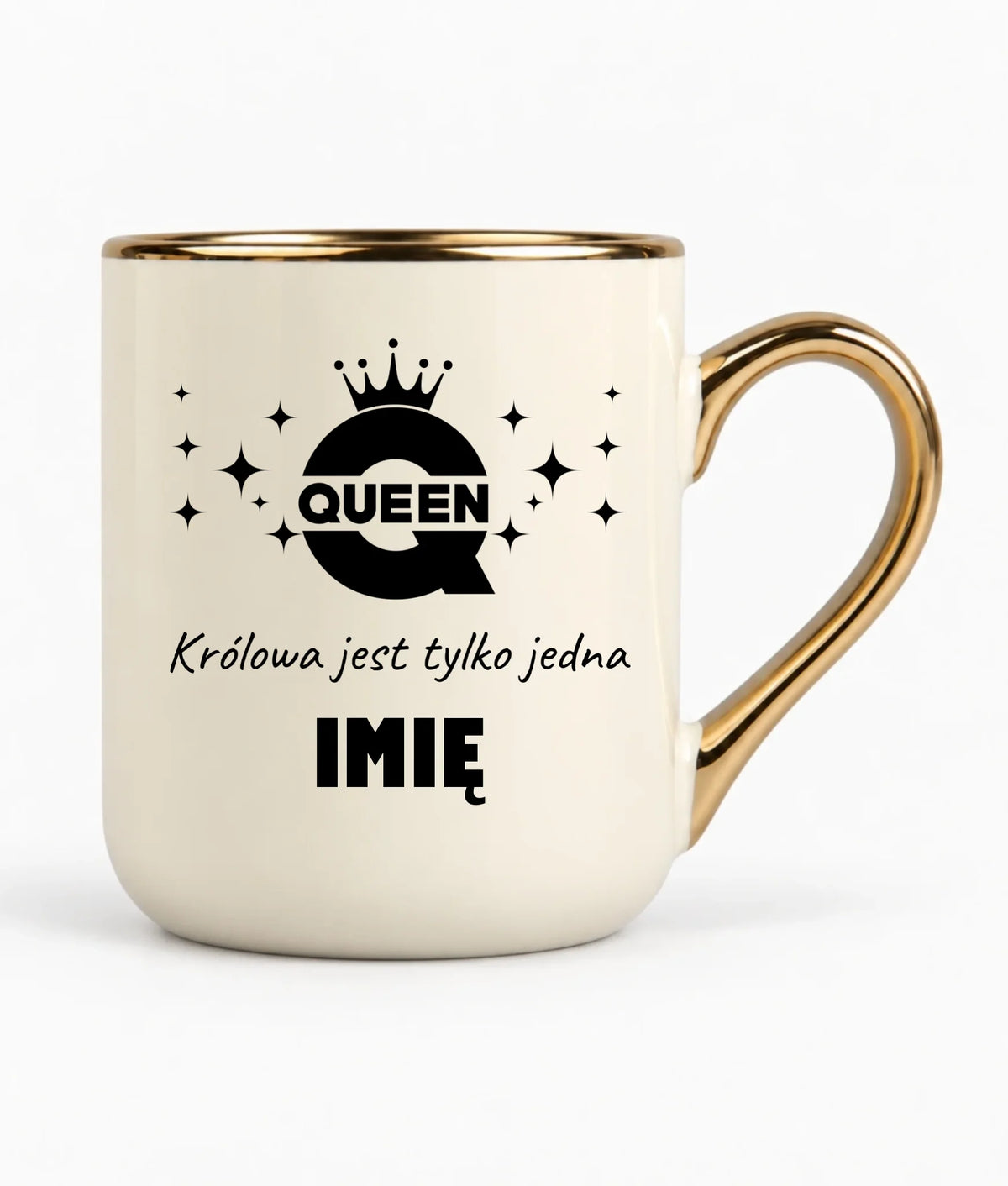 Kubek elegant dla niej - Queen Królowa jest tylko jedna - personalizowany W40