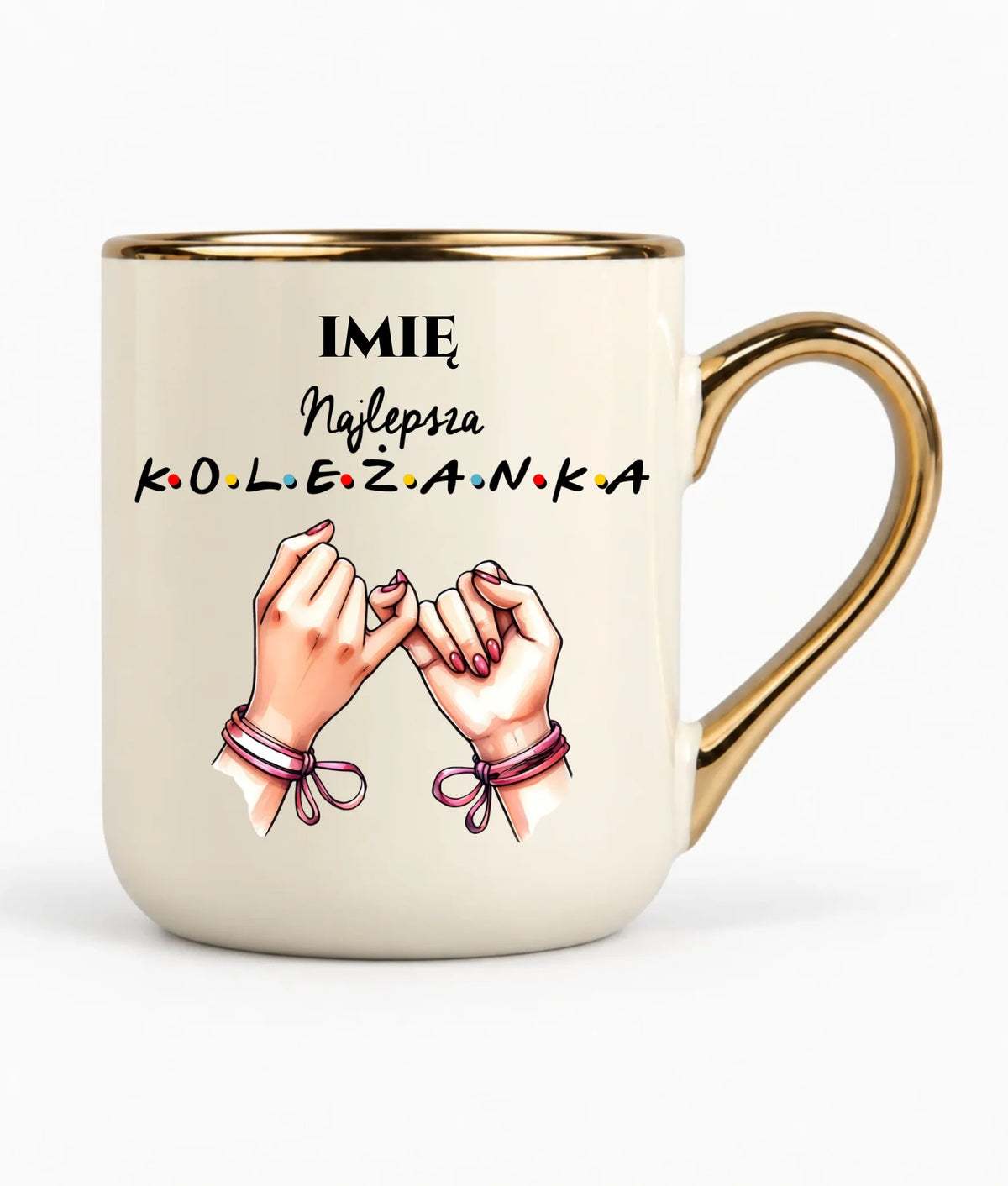 Kubek elegant - Najlepsza koleżanka - personalizowany DZ02