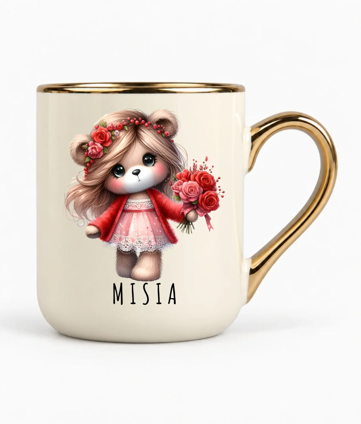 Kubek elegant dla dziewczyny - Misia W35
