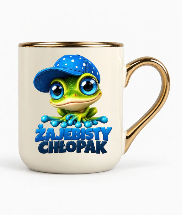 Kubek elegant - Żajebisty Chłopak - personalizowany DCH01