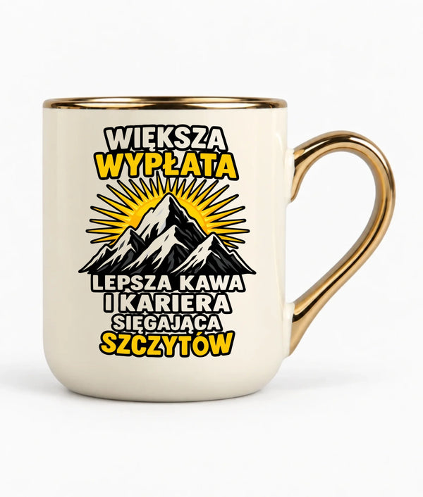 Kubek elegant na odejście z pracy - Większa wypłata, lepsza kawa