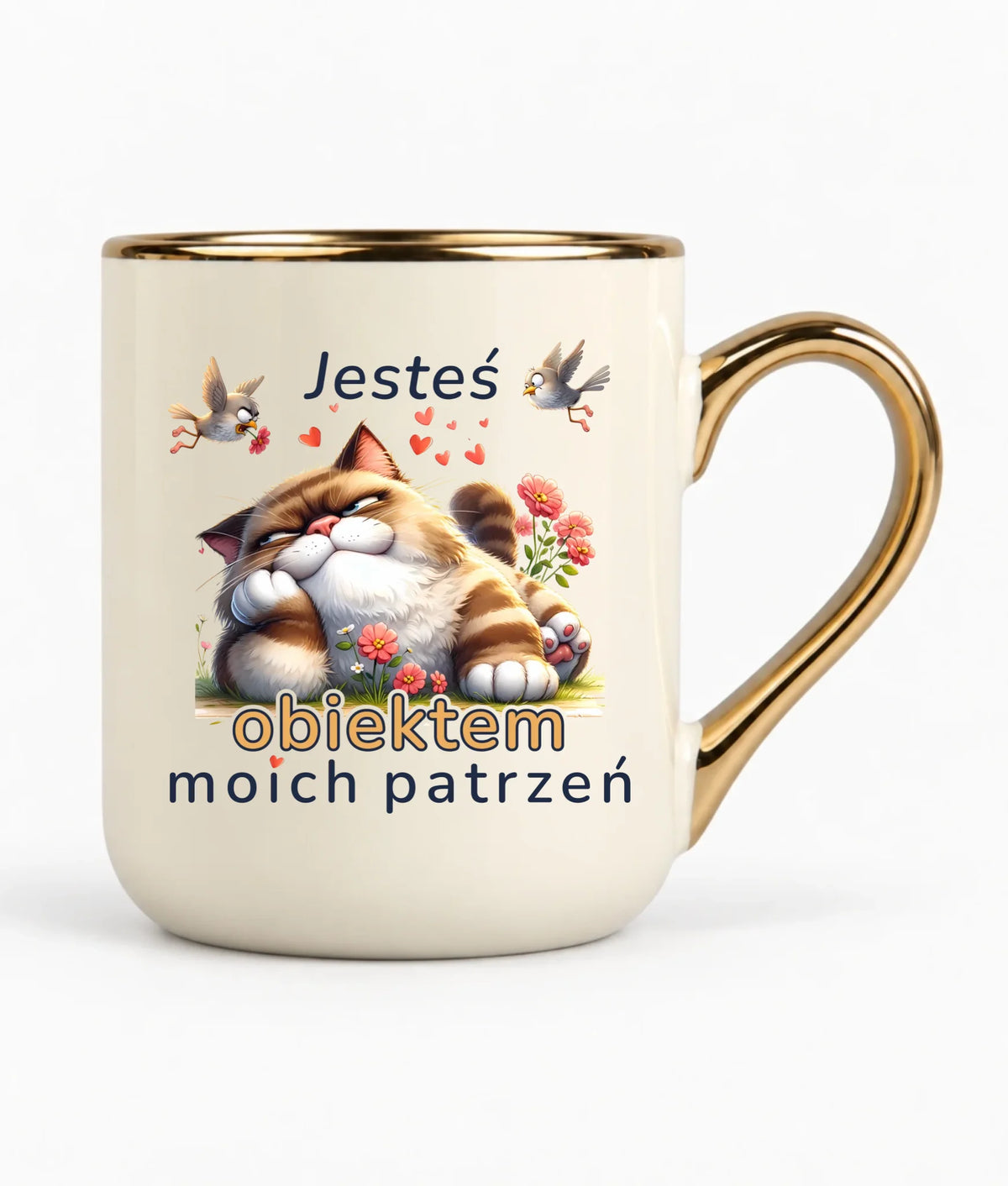 Kubek elegant dla par - Jesteś obiektem moich patrzeń W68