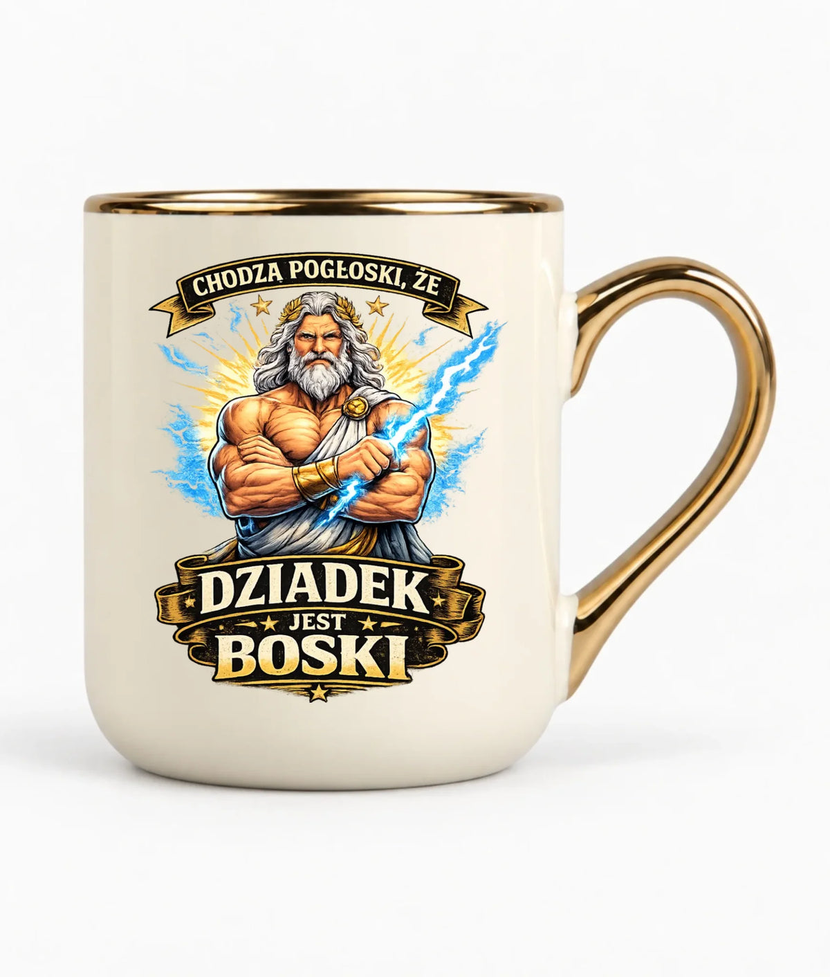 Kubek elegant dla dziadka - Chodzą pogłoski, że dziadek jest boski D16