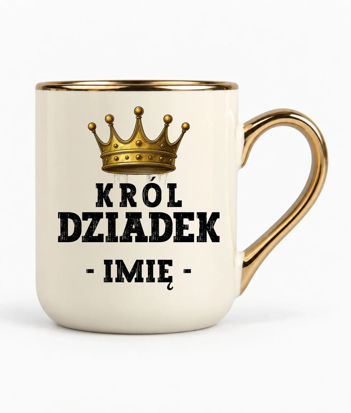 Kubek elegant dla dziadka - Król Dziadek - personalizowany D17