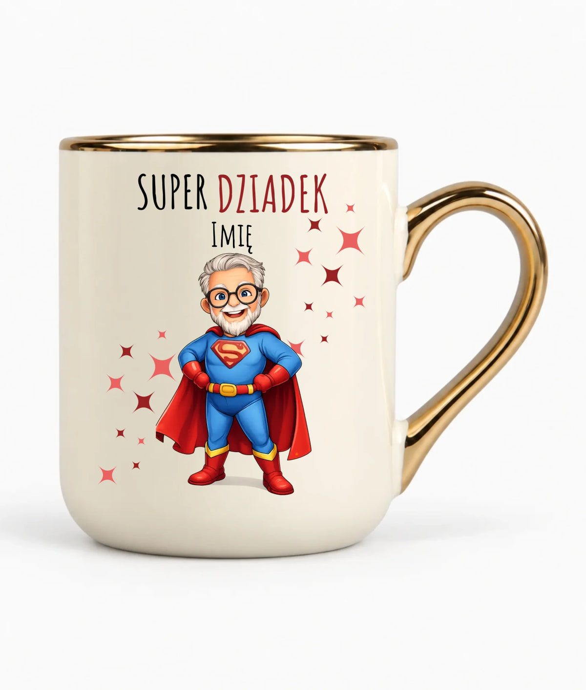 Kubek elegant dla dziadka - Super Dziadek - personalizowany D02