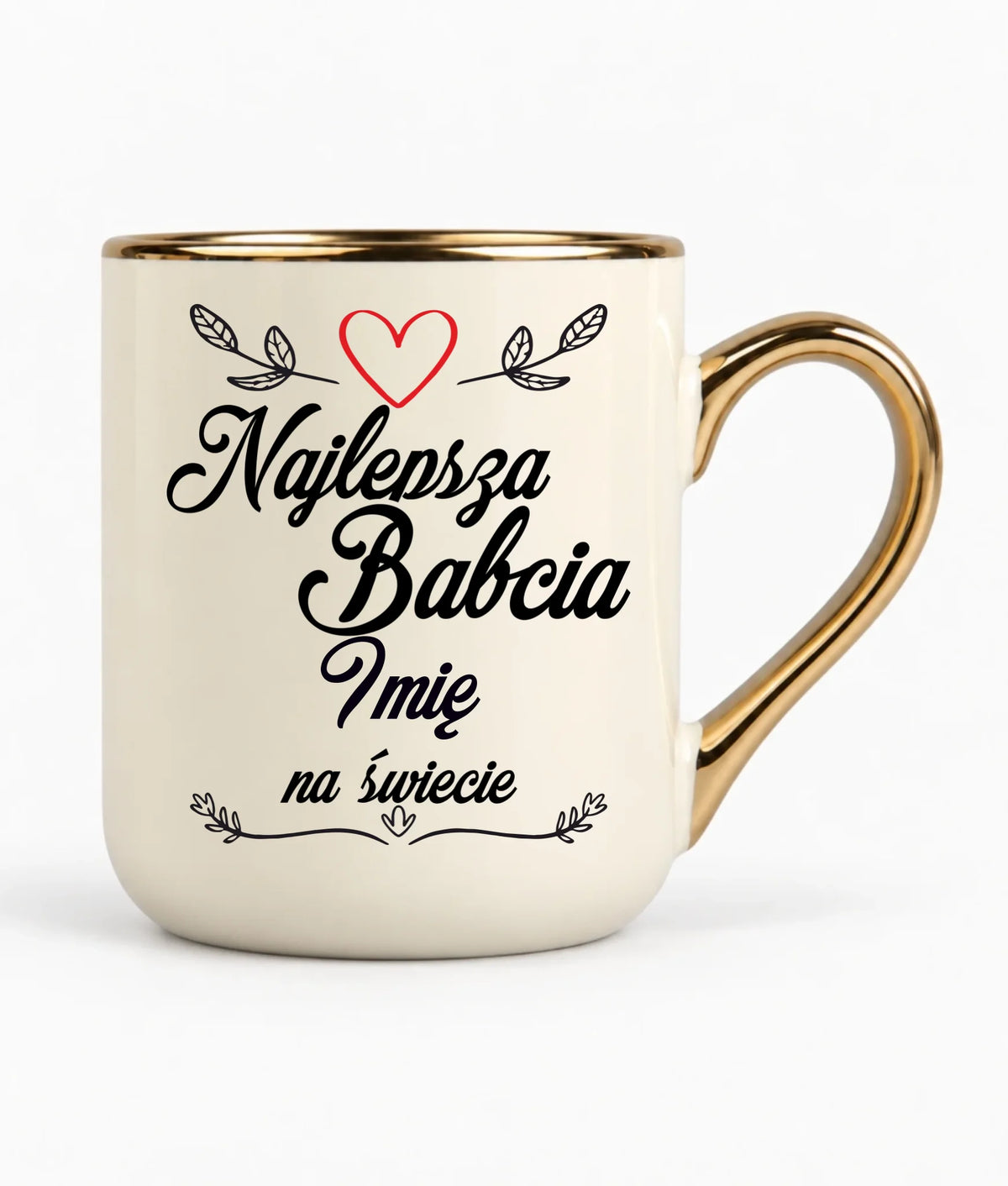 Kubek elegant dla babci - Najlepsza Babcia na Świecie - personalizowany B12